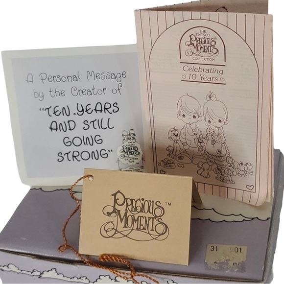 TEN YEARS & STILL GOING STRONG  1990 MEMBERS ONLY PRECIOUS MOMENTS #901 - Picture 6 of 6